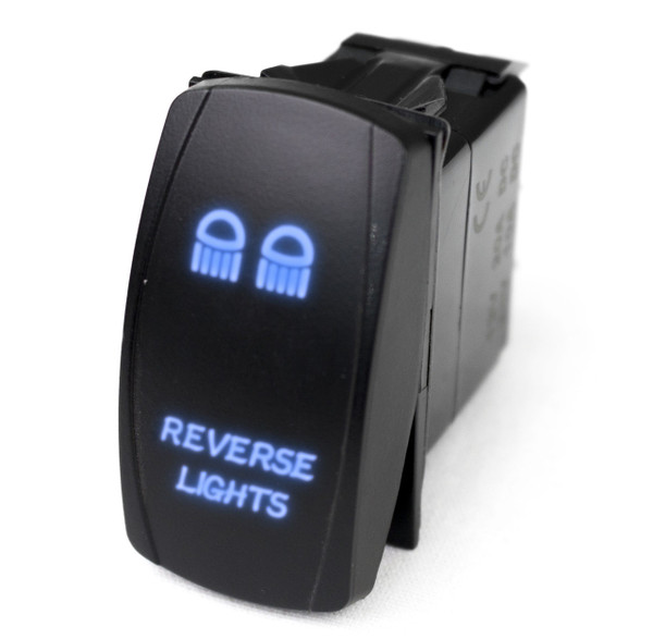 Honda Pioneer/Talon LED Rocker Switch w/ Blue LED Radiance (Reverse Lights) by Race Sport Lighting RSLE22B-EHO