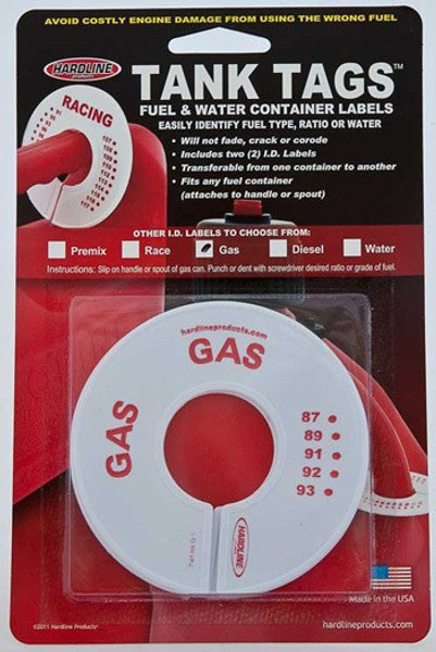 Honda Pioneer/Talon Tank Tags™ Disc Style “Gas” by Hardline Products