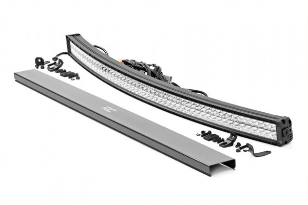 Honda Pioneer / Talon 54" Curved Cree LED Light Bar - (Dual Row | Chrome Series with Cool White DRL) by Rough Country