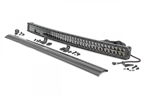 Honda Pioneer / Talon 40" Curved Cree LED Light Bar - (Dual Row | Black Series with Cool White DRL) by Rough Country