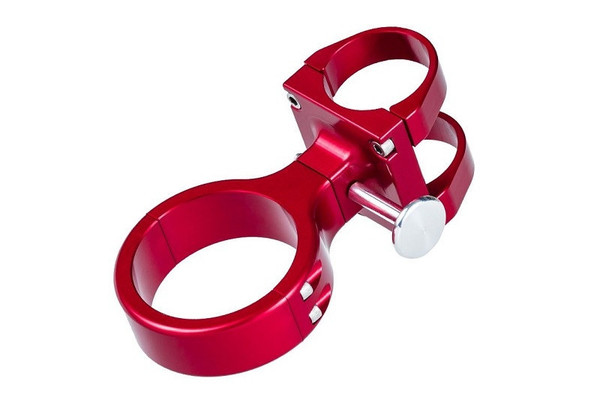Honda Talon 2" Red Anodized Billet Aluminum Quick Release Fire Extinguisher Kit by UTV Inc