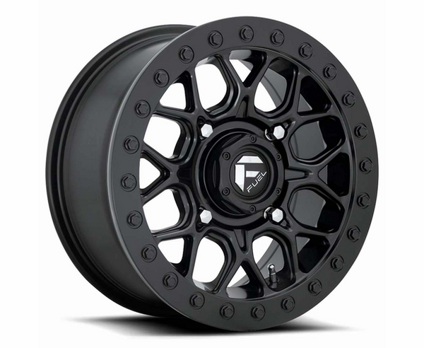 Honda Pioneer / Talon Fuel Tech D916 Matte Black Beadlock Wheel Set by Fuel Off-Road 