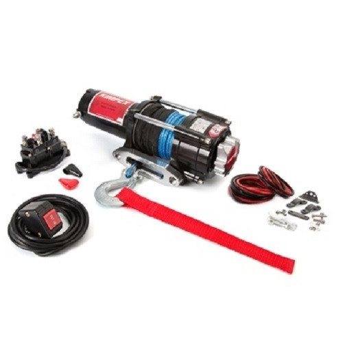 Honda Pioneer 700-4 Synthetic 2500LB Winch and Winch Mount Kit by