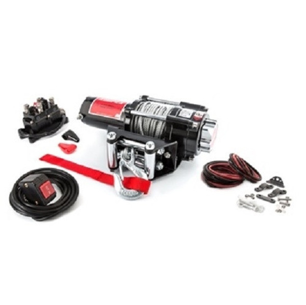 Honda Pioneer 700-4 Steel 2500LB Winch and Winch Mount Kit by Kimpex