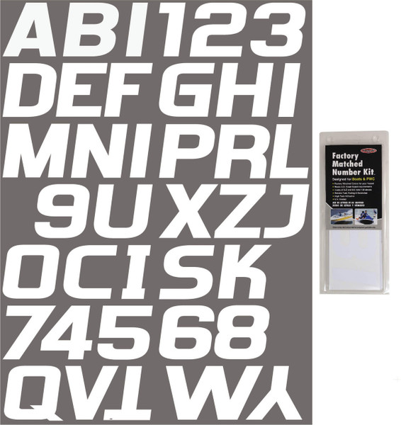 Honda Pioneer/Talon Boat Lettering White 3″ Registration Kit