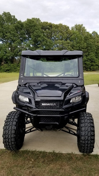 Honda Pioneer 1000 Front Glass Windshield by Dirt Warriors Accessories