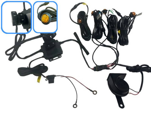 Honda Pioneer / Talon Street Legal Turn Signal & Horn Kit by EMP