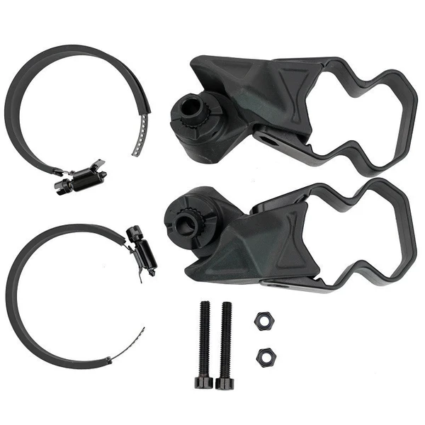 Honda Talon 4 Side Mirror Adapter Kit - Mounts to Profiled and Round Tube Roll Cages by ATV Tek (Lifetime Warranty)