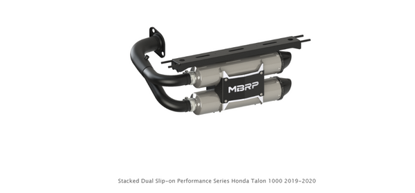 Honda Talon 1000 Stacked Dual Slip-on Performance Series by MBRP