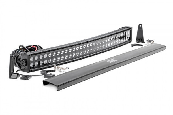 Honda Pioneer/Talon 30-inch Curved Cree LED Light Bar (Dual Row | Black Series) by Rough Country