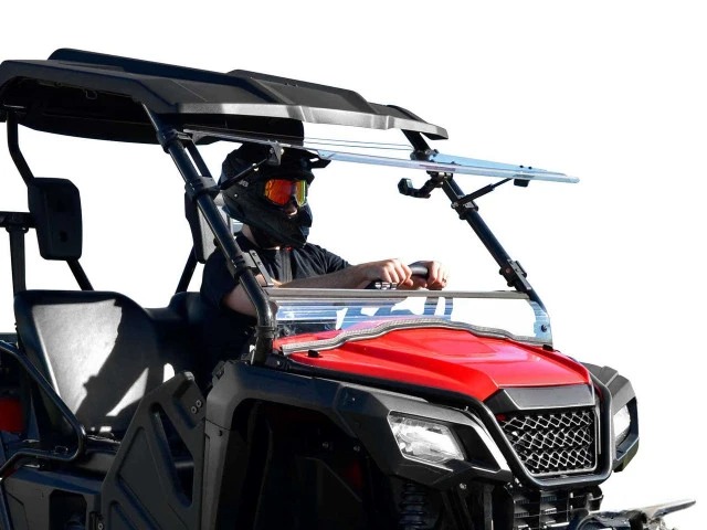 Honda Pioneer 520 Scratch Resistant Flip Windshield by Super ATV