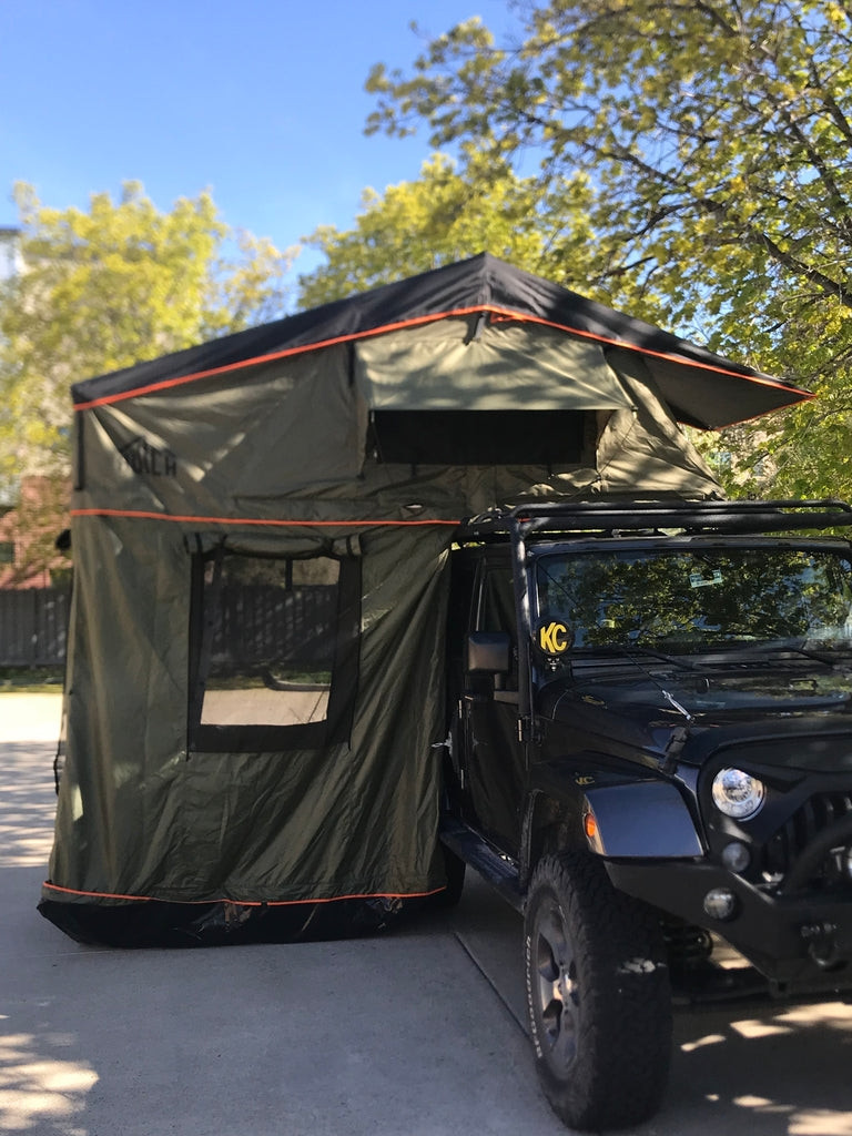 Honda Pioneer/Talon Apex 3 Green Tent by Hutch Tents - HTE-56-GN-X-EHO