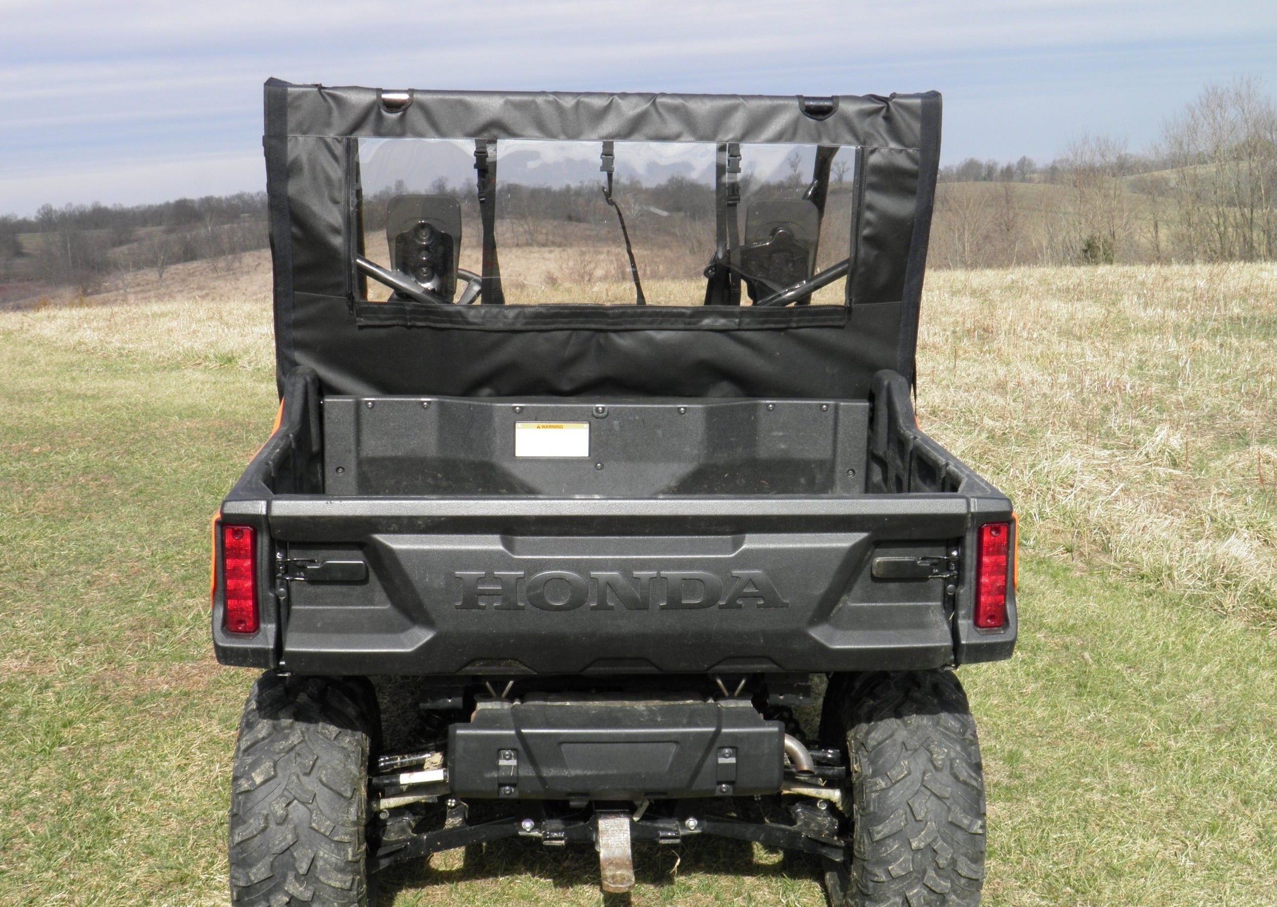 Honda Pioneer 1000 Soft Rear Windshield by 3 Star Industries