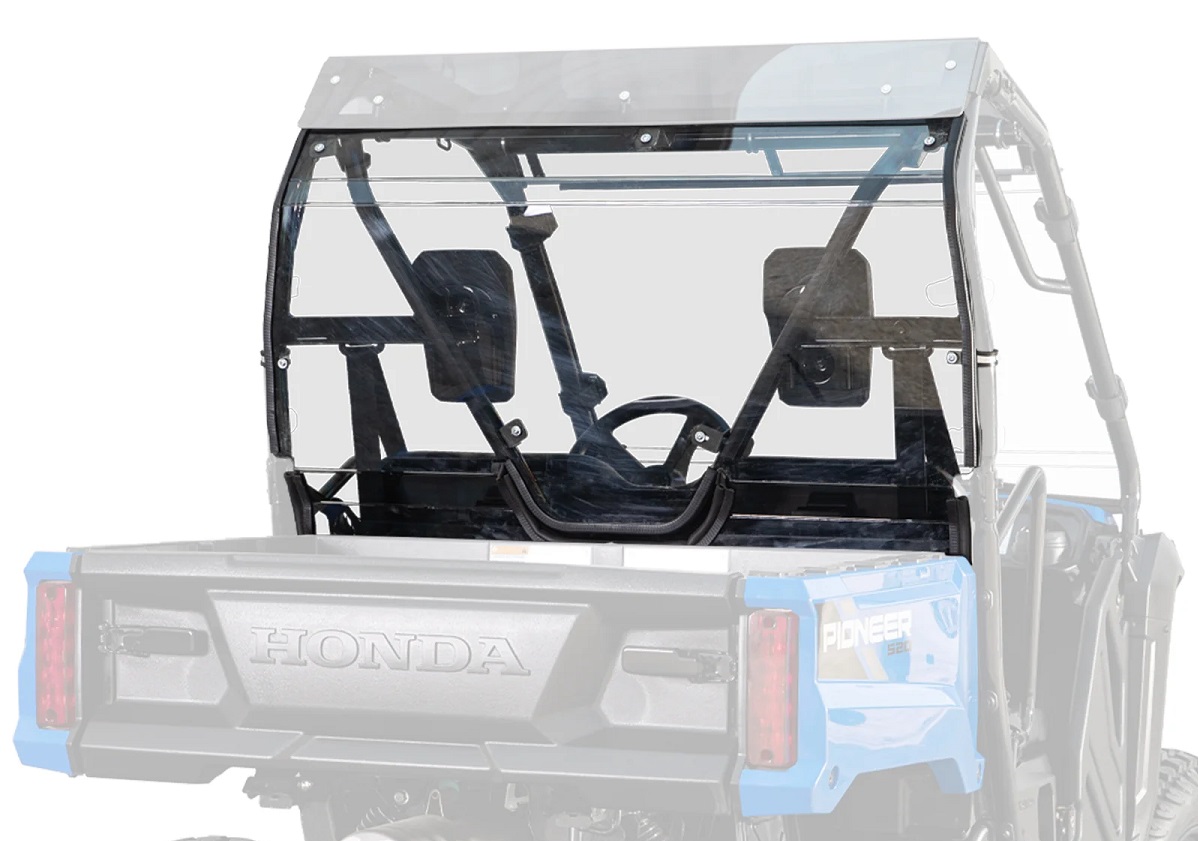 Honda Pioneer 500 Rear Windshield by SuperATV - RWS-H-PIO520-76#AA-EHO