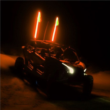 Honda Pioneer/Talon Orange Safety Whip by Pyramid Whips Orange