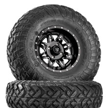 Honda Pioneer / Talon Anza D557 Matte Black Wheels with Fuel