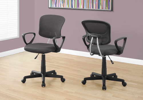 I7262 Office Chair - Mid-Back / Grey Mesh / Juvenile