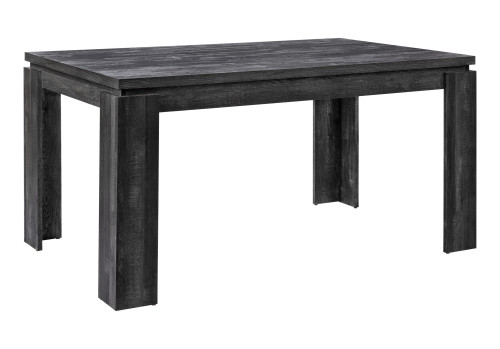 I1089 Dining Table - 59"L Rectangular / Black Laminate