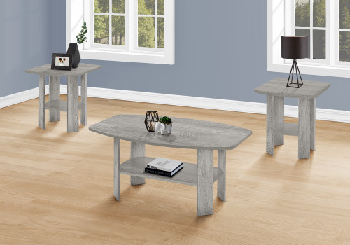 I7870P Table Set - 3PCS Set / Industrial Grey Wood-Look