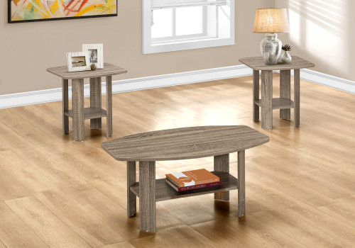 I7927P Table Set - 3PCS Set / Dark Taupe Wood-Look