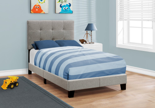 I5920T Twin Size Bed - Grey Linen