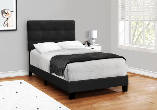 I5924T Twin Size Bed - Black Velvet