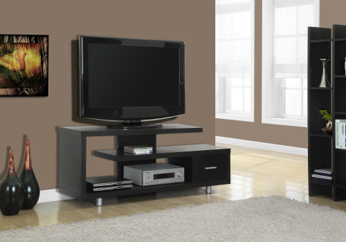 I2572 TV Stand - 60"L / Espresso Finish With Drawer