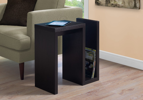 I2089 Side Table - 24"H / Espresso Finish