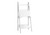 I7040 Computer Desk - 61"H Ladder Style / White