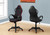 I7259 Office Chair - Gaming Style High-Back / Black With Red Accents Fabric