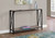 I2125 Console Table - 48"L Dark Taupe Wood-Look Top With Black Metal Legs