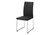 I1092 Dining Chair - 38"H / Black Leather / Chrome Metal Legs / 2PC