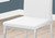 I1093 Dining Chair - 38"H / White Leather / Chrome Metal Legs / 2PC