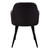 I1193 Dining Chair - 33"H / Black Leather / Black Metal Legs / 2PC