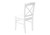 I1320 Dining Chair - 36"H / White / Wood Legs / 2PC