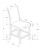 I1902 Dining Chair - 40"H / Grey Leather / Brown Wood Legs / 2PC