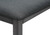 I1433 Bench - 42"L / Dark Grey Fabric Seat / Washed Grey Wood Legs