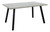 I1136 Dining Table - 60"L Rectangular / Grey Laminate / Black Metal Legs