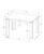 I1164 Dining Table - 48"L Rectangular / Grey Laminate