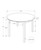 I1316 Dining Table - 48" Round / Brown Veneer / Wood Legs