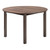 I1316 Dining Table - 48" Round / Brown Veneer / Wood Legs