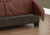 I5910F Full Size Bed Frame - Dark Brown Leather-Look