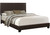 I5910Q Queen Size Bed Frame - Dark Brown Leather-Look