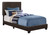 I5910T Twin Size Bed Frame - Dark Brown Leather-Look