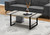 I2855 Coffee Table - Grey Reclaimed Wood-Look With Black Metal Legs