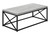 I3417 Coffee Table - Grey Reclaimed Wood-Look Top With Black Metal Frame