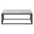 I3417 Coffee Table - Grey Reclaimed Wood-Look Top With Black Metal Frame