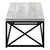 I3417 Coffee Table - Grey Reclaimed Wood-Look Top With Black Metal Frame