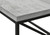 I3417 Coffee Table - Grey Reclaimed Wood-Look Top With Black Metal Frame