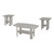 I7870P Table Set - 3PCS Set / Industrial Grey Wood-Look